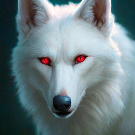 Волк альбинос