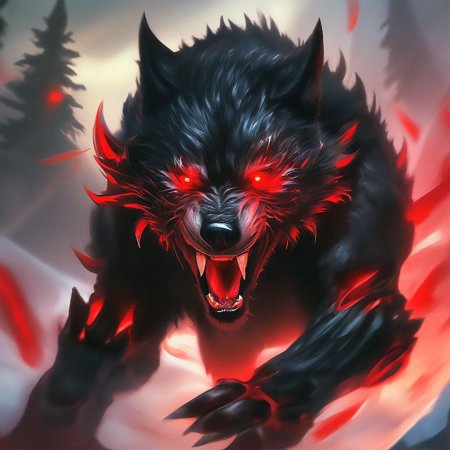 Демонический волк