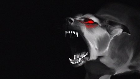 Доберман оскал арт