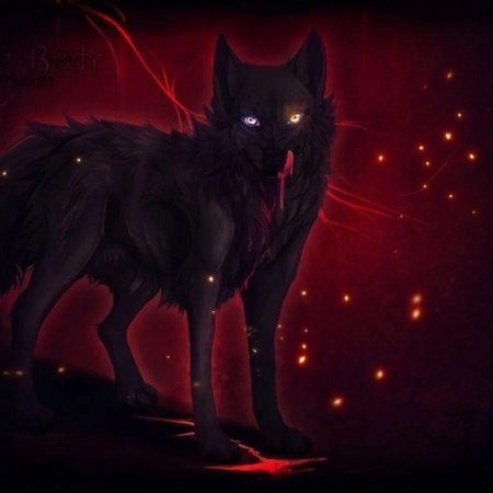 Демон фамильяр волк