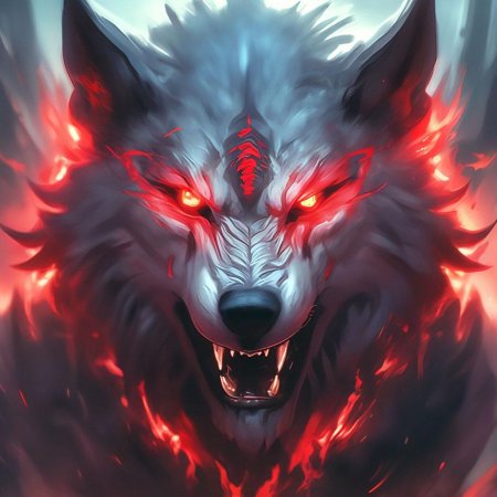 Волк красный