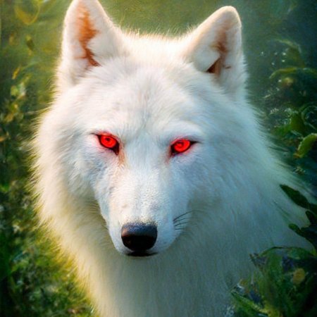 Волк альбинос