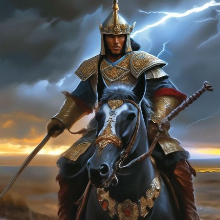 Батыр на коне