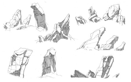 Скала эскиз