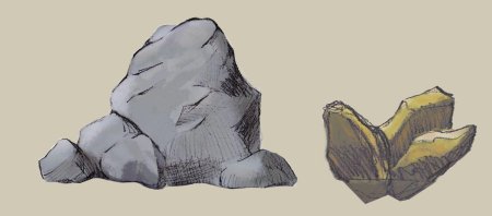 Камень нарисованный