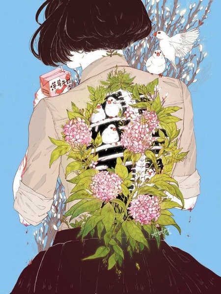 Аниме болезнь ханахаки Эстетика