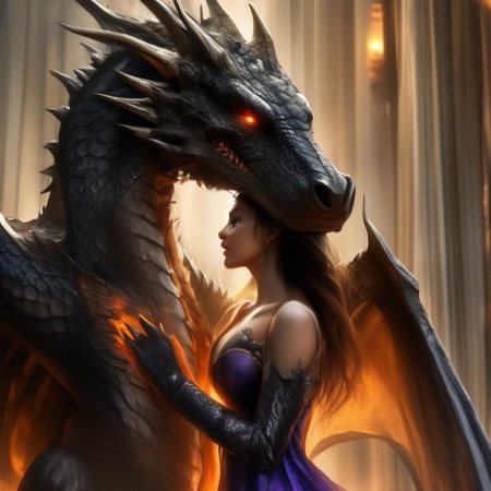 Девушка с драконом