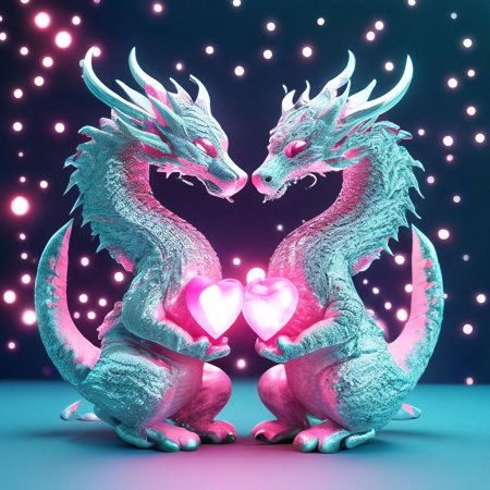 Дракон красивый