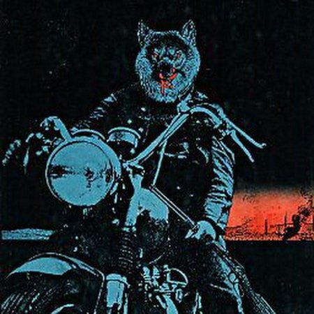 Волк на мотоцикле