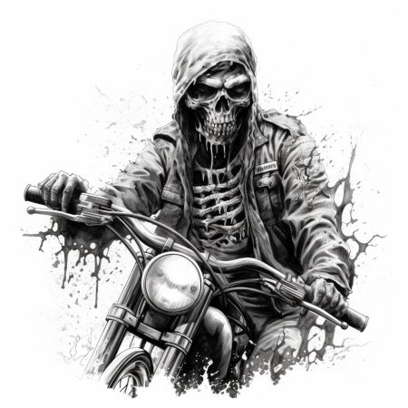 Жнец на мотоцикле