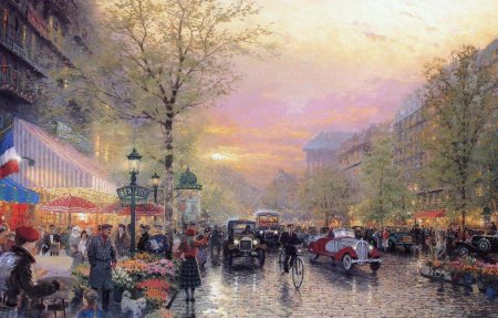 Томас Кинкаде город осенью