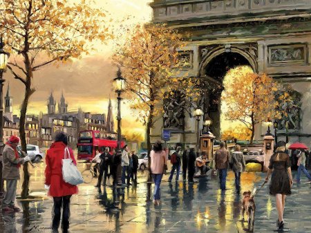 Осень в париже