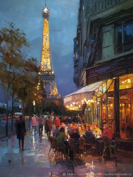 Париж кафе живопись импрессионизм
