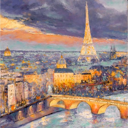 Париж эйфелева башня художники