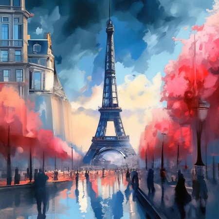 Пейзаж париж