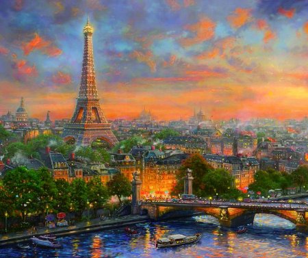 Томас кинкейд париж эйфелева башня