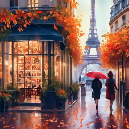 Париж осень