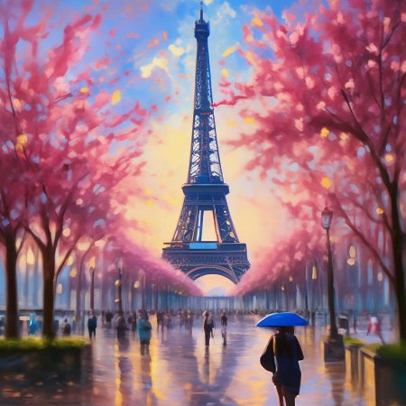 Пейзаж париж