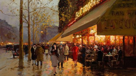 Художник Леон Кортес Париж