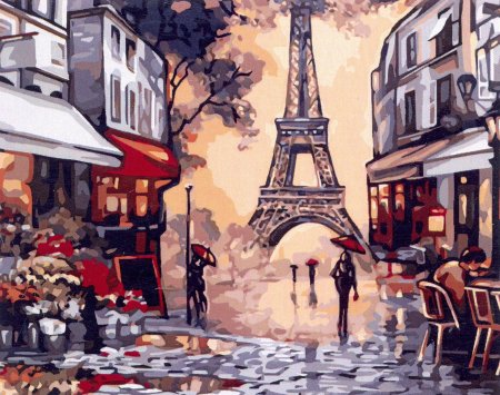 Картина по номерам осень в Париже