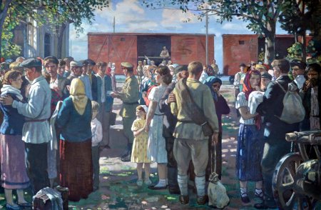 Измаил ефимов «провожают на фронт» ()