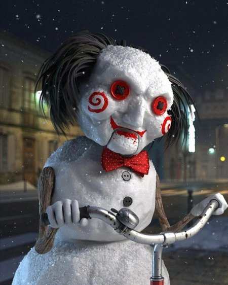 Снеговик из фильма ужасов