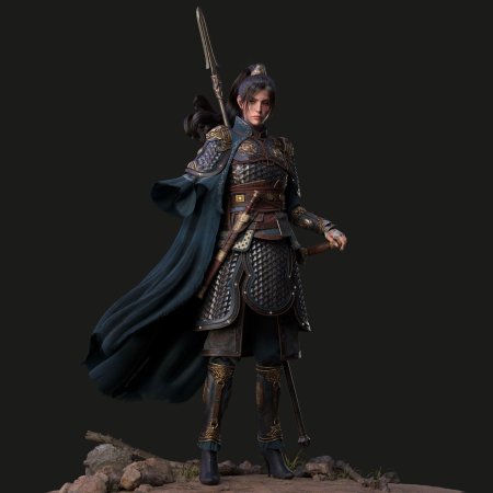 Китайский воин арт