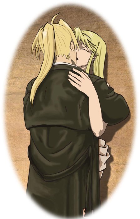 Стальной алхимик Эдвард и Уинри любовь