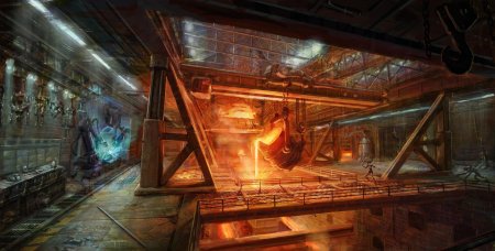 Фэнтези арт завод дварфов