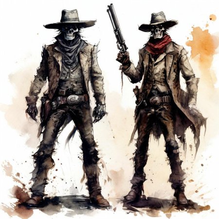 Ковбой с револьвером