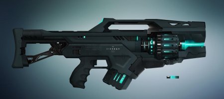 Штурмовая винтовка scifi концепт Art