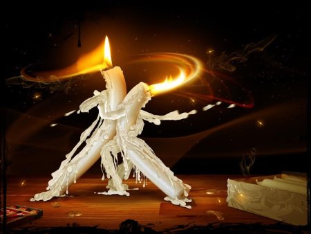 Огонь свечи