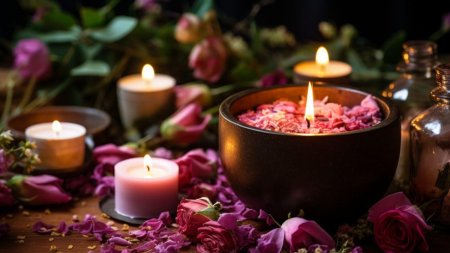 Лепестки и свечи