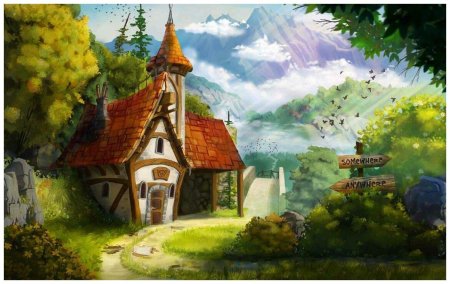 Хаяо Миядзаки пейзажи