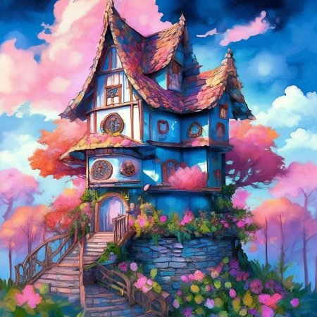 Волшебный домик рисунок