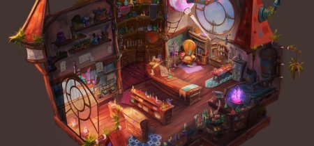 Алхимическая лаборатория арт концепт