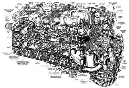 Схема мотора v10