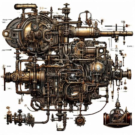 Паровые механизмы стимпанк