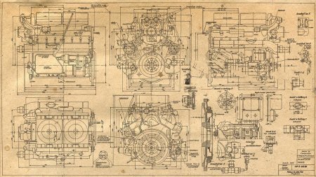 Maybach hl 120trm чертеж