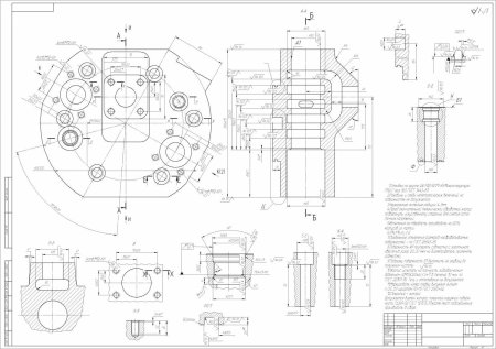 Сложные конструкторские чертежи