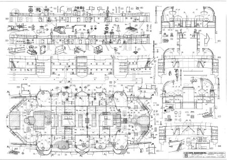 Модель пароходо-фрегата \ владимир\ чертежи