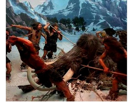 Охота на Мамонтов первобытных людей