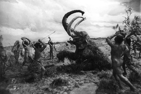 Охота на Мамонтов первобытных людей