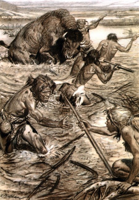 Зденек Буриан каменный век люди