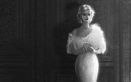 Женщина в белом