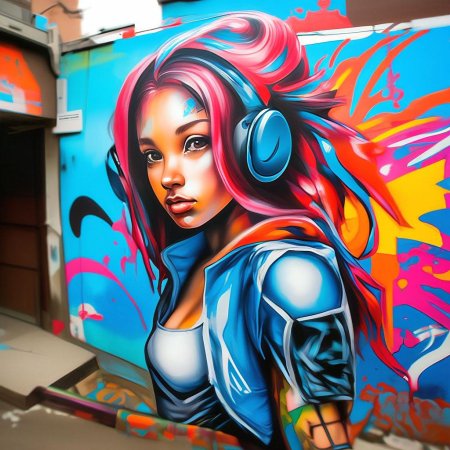 Граффити девушка
