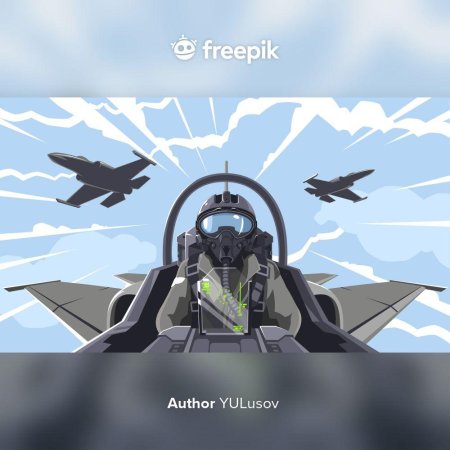 Военный летчик вектор