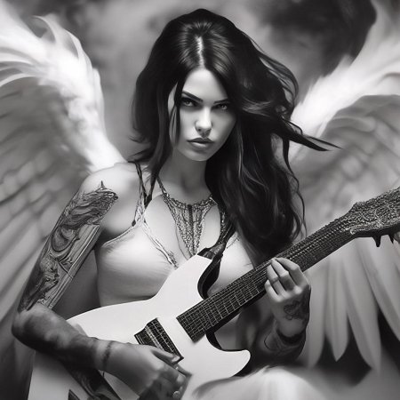 Девушка ангел с крыльями