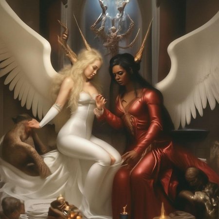 Ангел и демон вместе