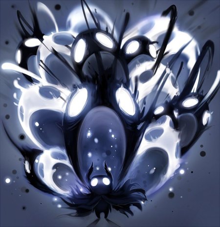 Арт Hollow Knight вопль бездны